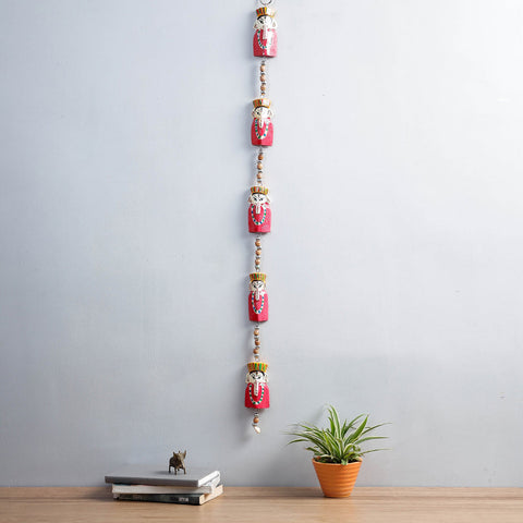  Ganesha - Traditional Burdwan Wood Craft Handpainted Hanging 58 