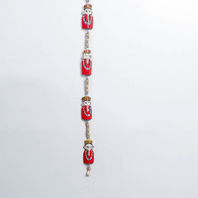  Ganesha - Traditional Burdwan Wood Craft Handpainted Hanging 60 