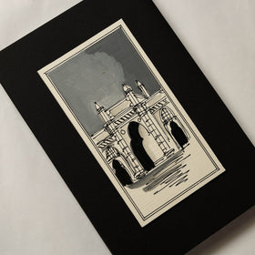 Gateway of India - Handpainted Handmade Paper Notebook