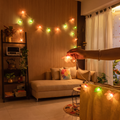 Flower - handmade crochet led string light for home decor