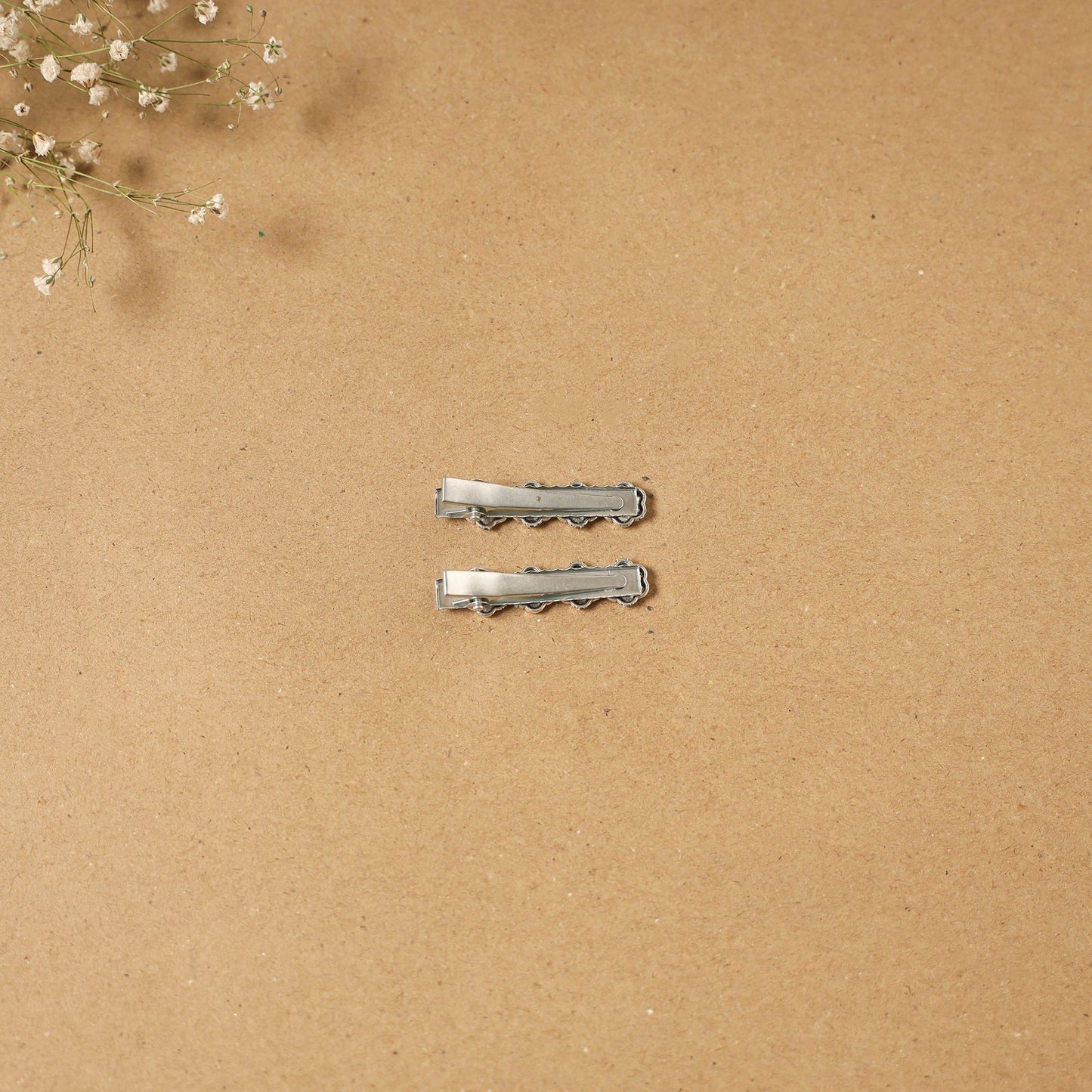 German silver hair clip (set of 2) 02 - handcrafted