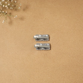 German silver hair clip (set of 2) 03 - handcrafted