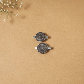 German silver hair clip (set of 2) 04 - handcrafted