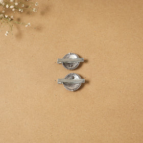 German silver hair clip (set of 2) 04 - handcrafted