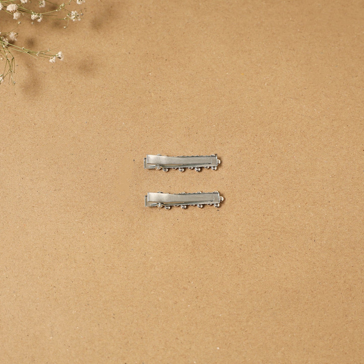 German silver hair clip (set of 2) 09 - handcrafted