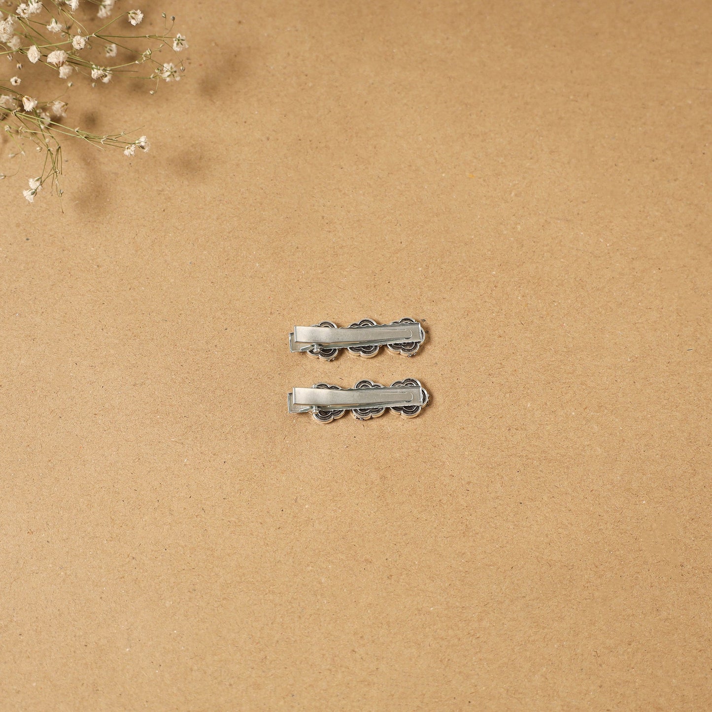 German silver hair clip (set of 2) 11 - handcrafted