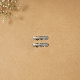 German silver hair clip (set of 2) 11 - handcrafted