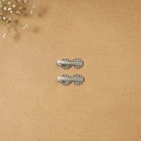 German silver hair clip (set of 2) 12 - handcrafted