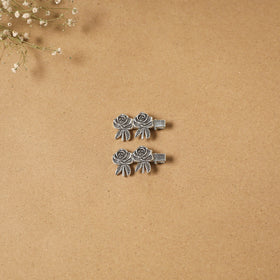 German silver hair clip (set of 2) 13 - handcrafted