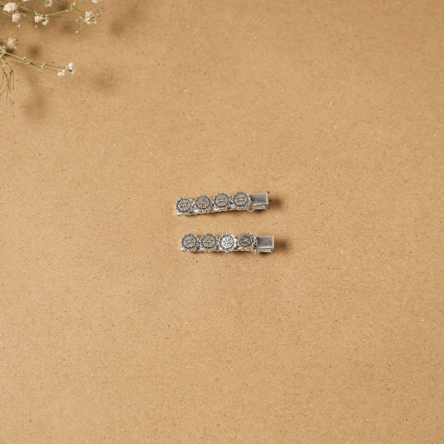 German silver hair clip (set of 2) 14 - handcrafted