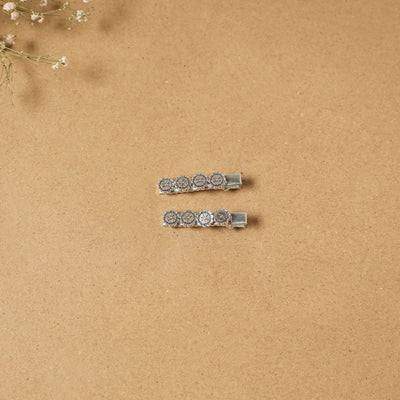 German silver hair clip (set of 2) 14 - handcrafted