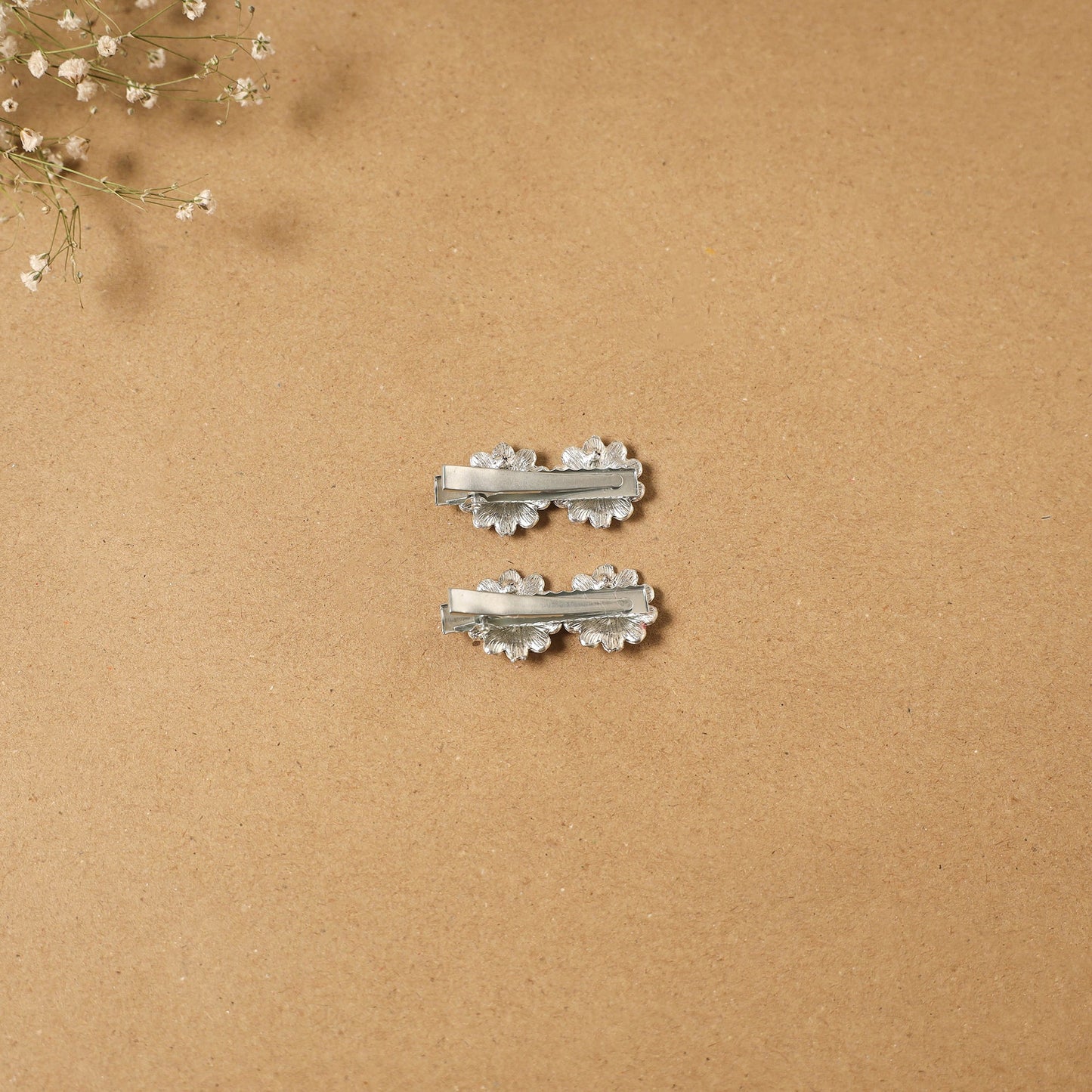 German silver hair clip (set of 2) 15 - handcrafted