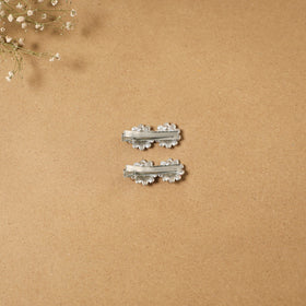 German silver hair clip (set of 2) 15 - handcrafted