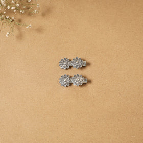 German silver hair clip (set of 2) 15 - handcrafted