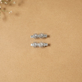 German silver hair clip (set of 2) 16 - handcrafted