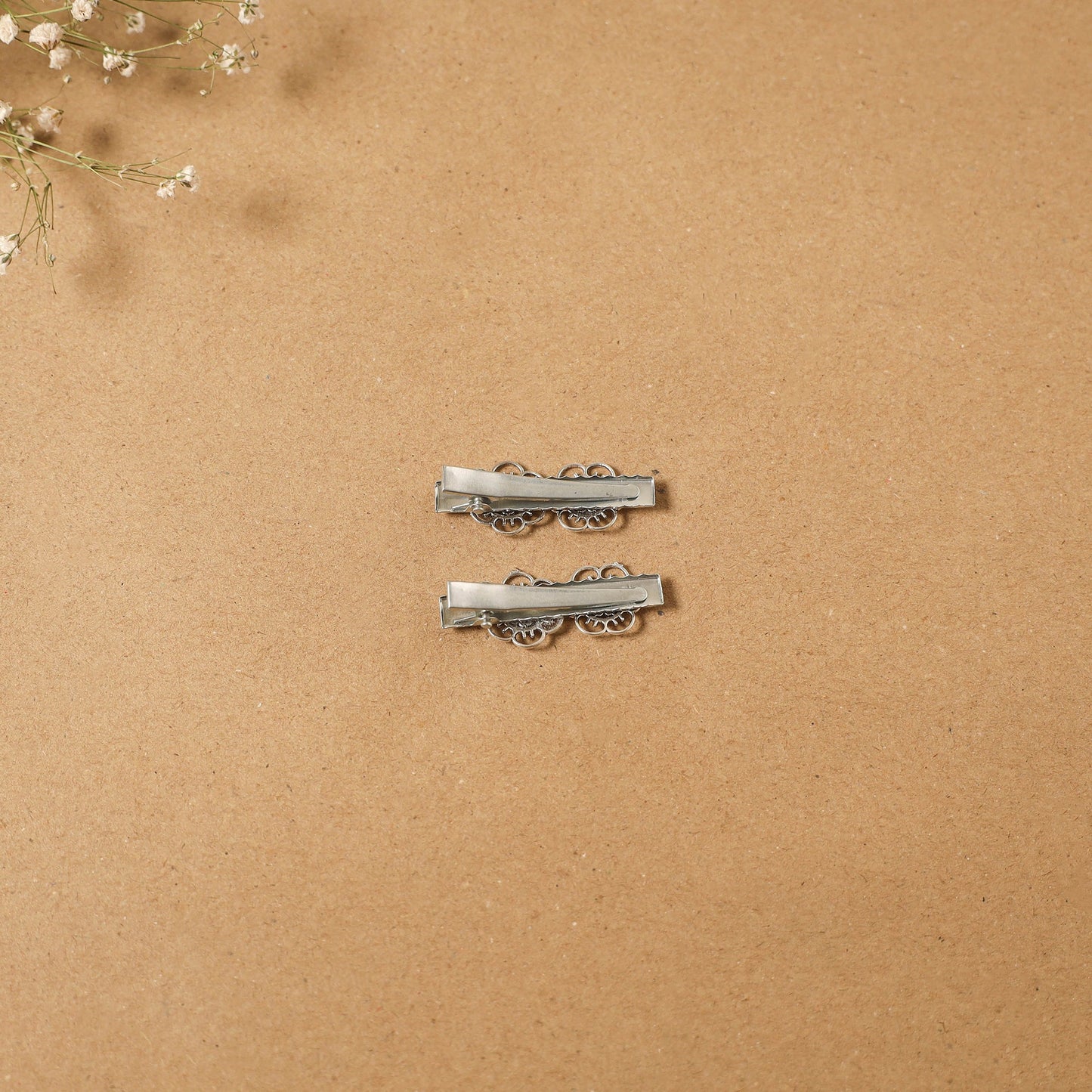 German silver hair clip (set of 2) 16 - handcrafted