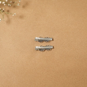 German silver hair clip (set of 2) 16 - handcrafted