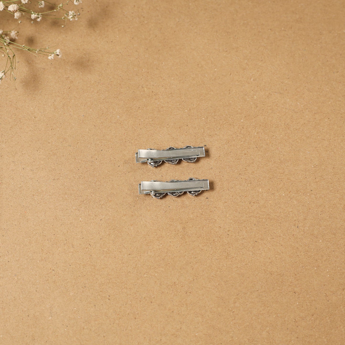 German silver hair clip (set of 2) 18 - handcrafted