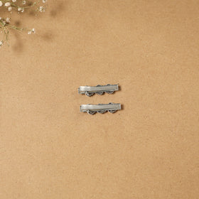 German silver hair clip (set of 2) 18 - handcrafted