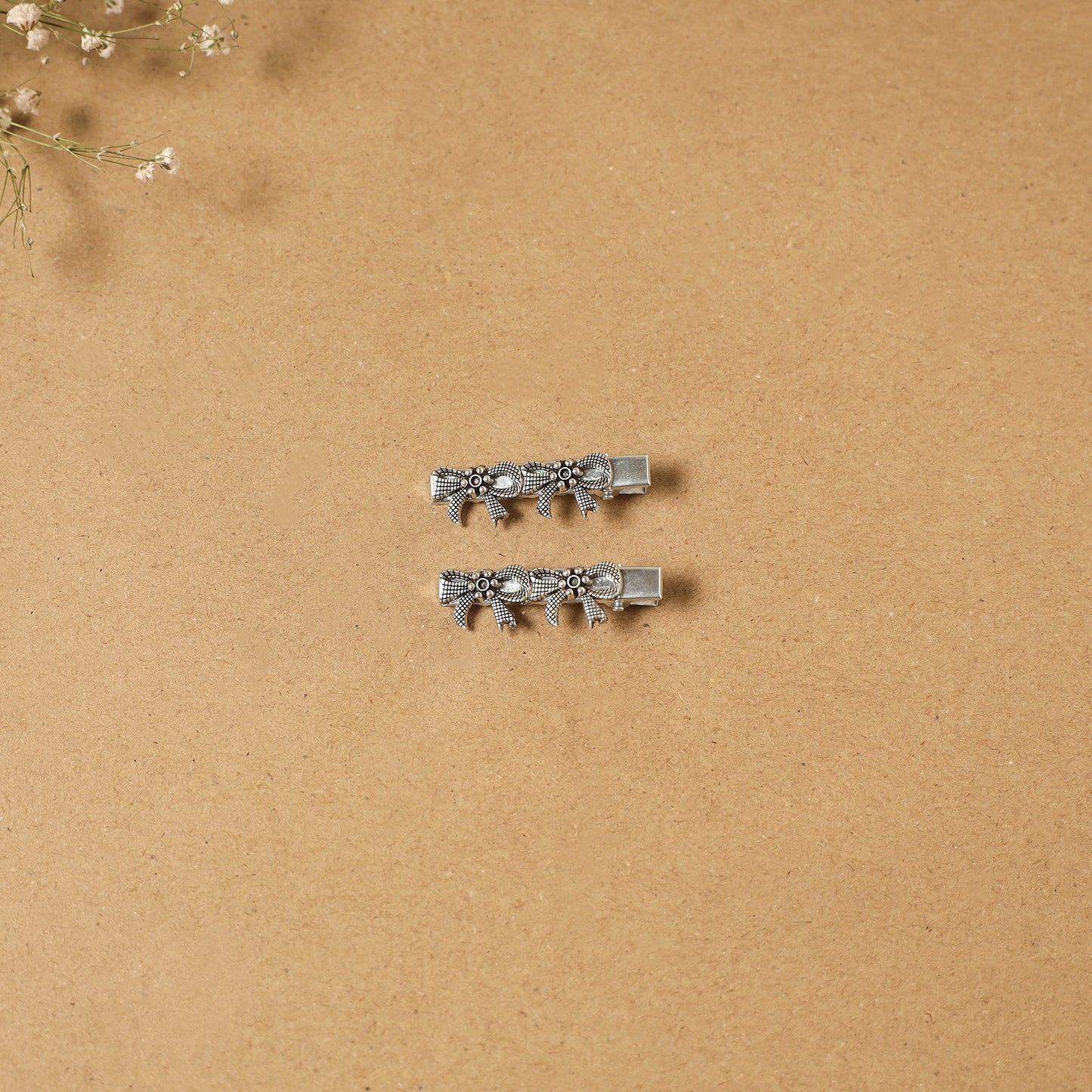 German silver hair clip (set of 2) 19 - handcrafted