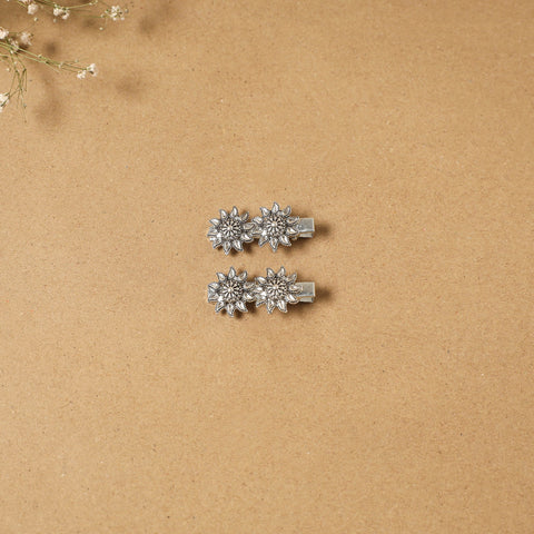 German silver hair clip (set of 2) 20 - handcrafted