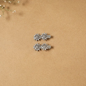 German silver hair clip (set of 2) 20 - handcrafted