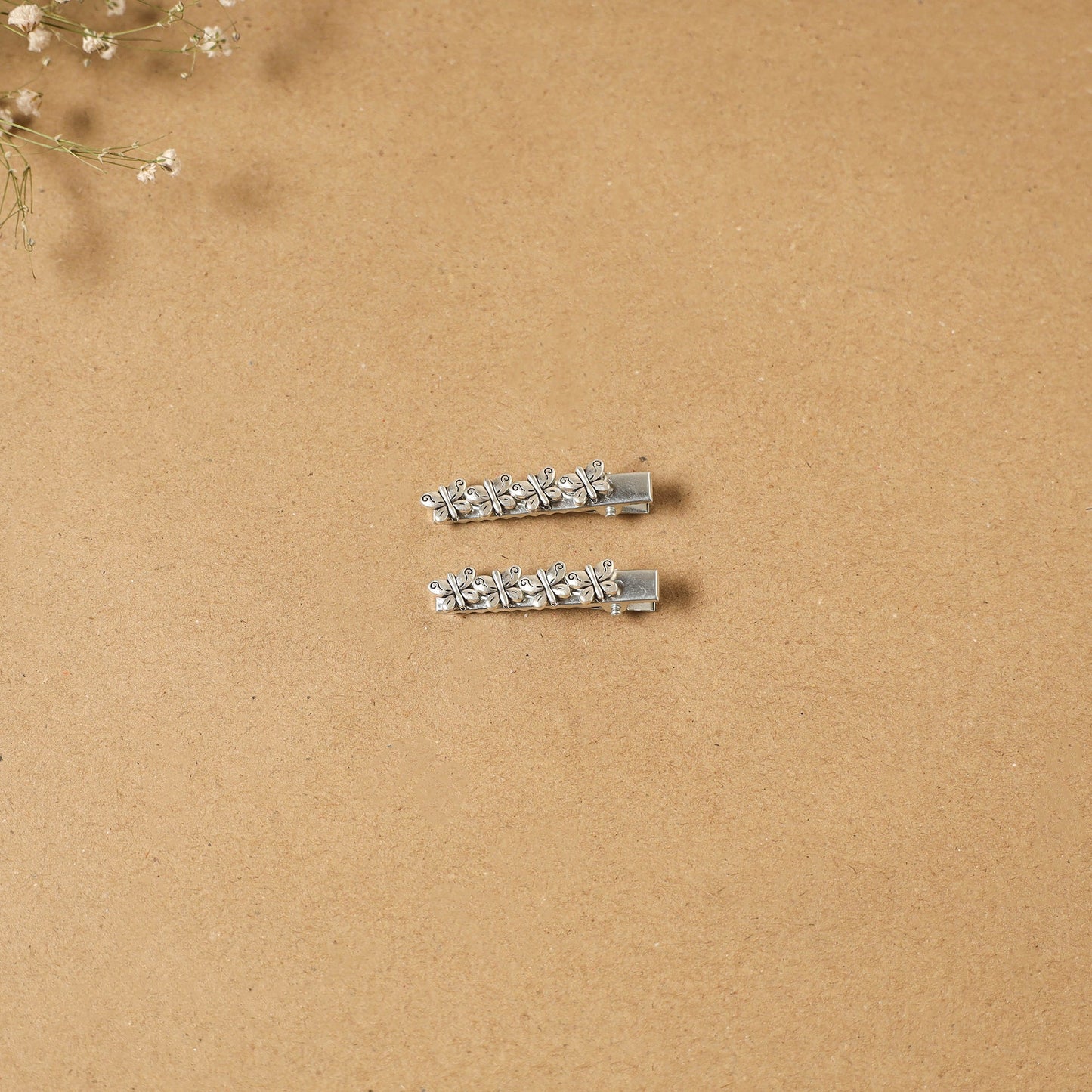 German silver hair clip (set of 2) 21 - handcrafted