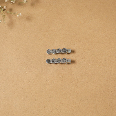 German silver hair clip (set of 2) 22 - handcrafted