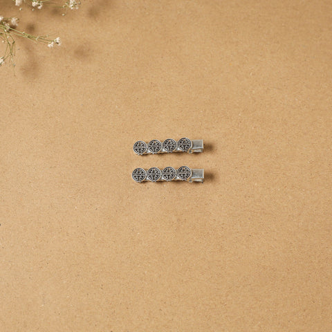 German silver hair clip (set of 2) 22 - handcrafted