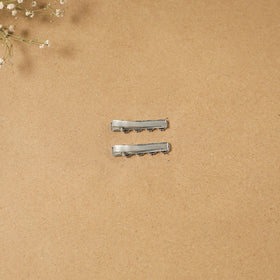 German silver hair clip (set of 2) 22 - handcrafted