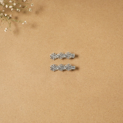 German silver hair clip (set of 2) 23 - handcrafted