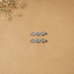 German silver hair clip (set of 2) 23 - handcrafted