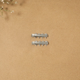 German silver hair clip (set of 2) 24 - handcrafted