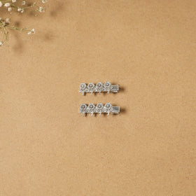 German silver hair clip (set of 2) 24 - handcrafted