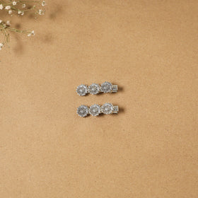 German silver hair clip (set of 2) 25 - handcrafted