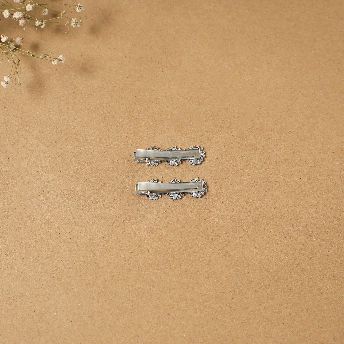 German silver hair clip (set of 2) 25 - handcrafted