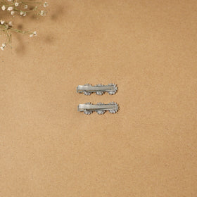 German silver hair clip (set of 2) 25 - handcrafted