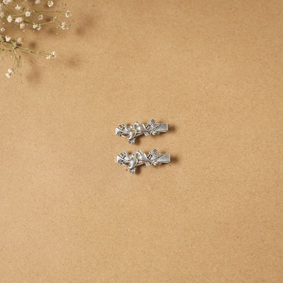 German silver hair clip (set of 2) 26 - handcrafted