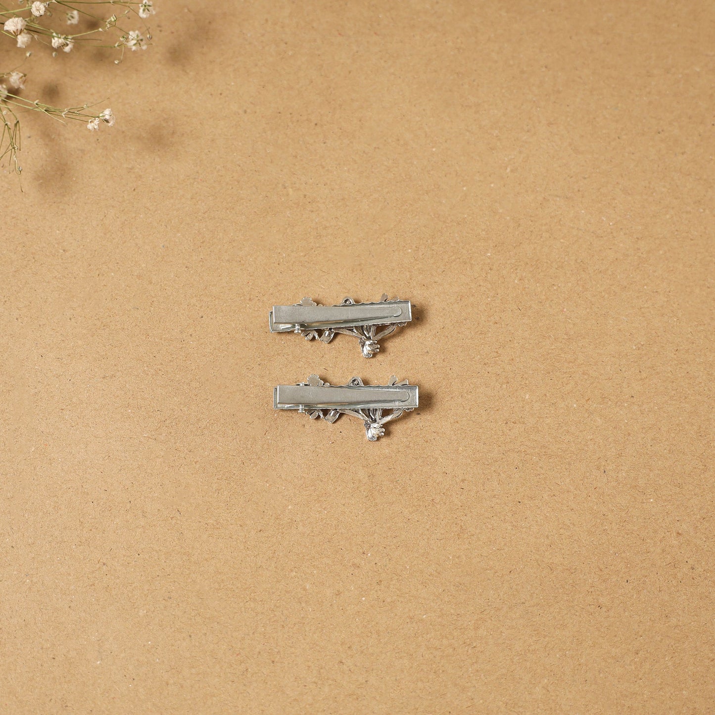 German silver hair clip (set of 2) 26 - handcrafted