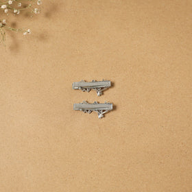 German silver hair clip (set of 2) 26 - handcrafted