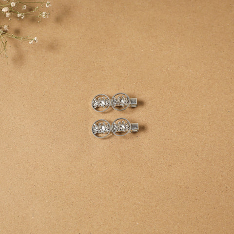 German silver hair clip (set of 2) 27 - handcrafted