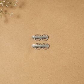 German silver hair clip (set of 2) 27 - handcrafted