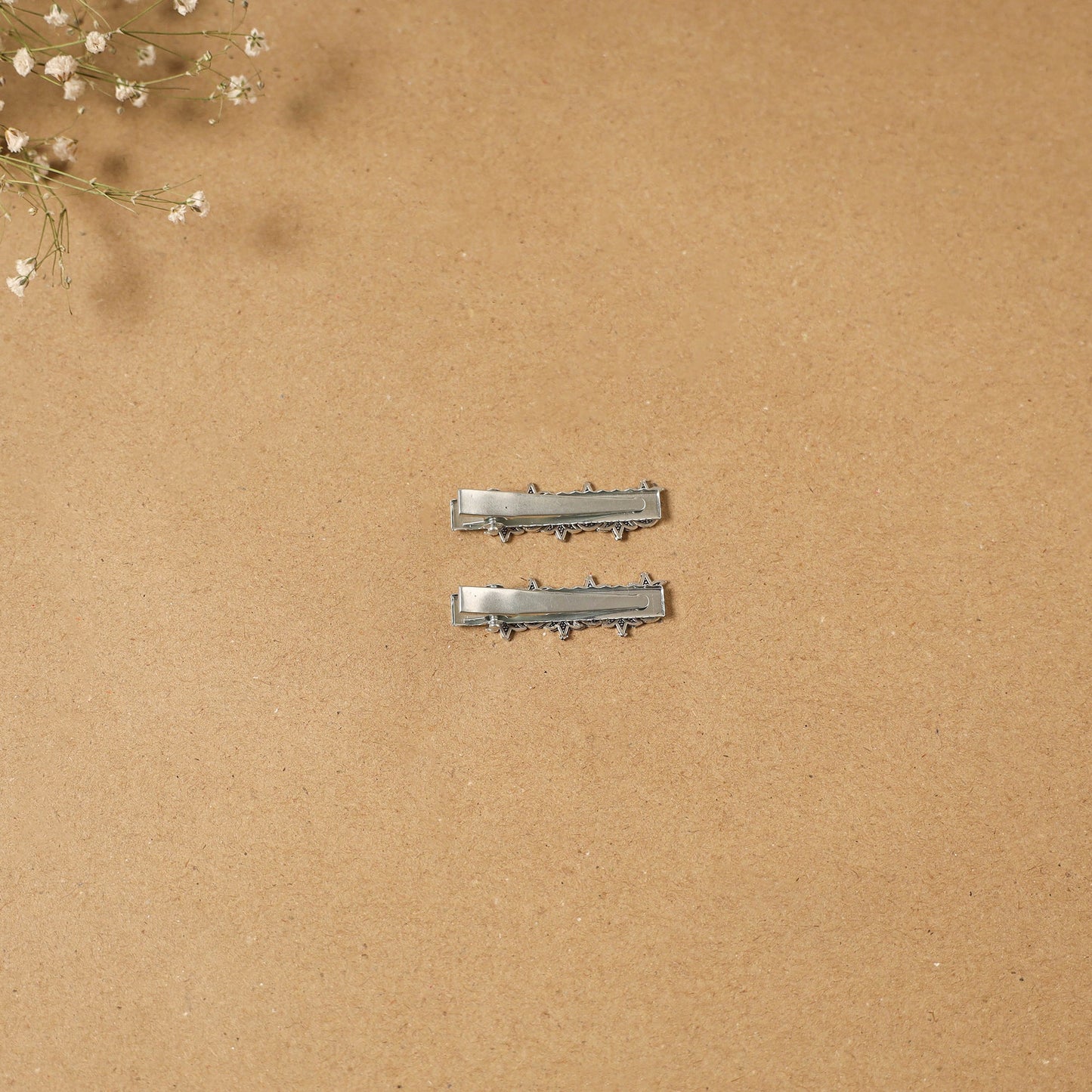 German silver hair clip (set of 2) 28 - handcrafted