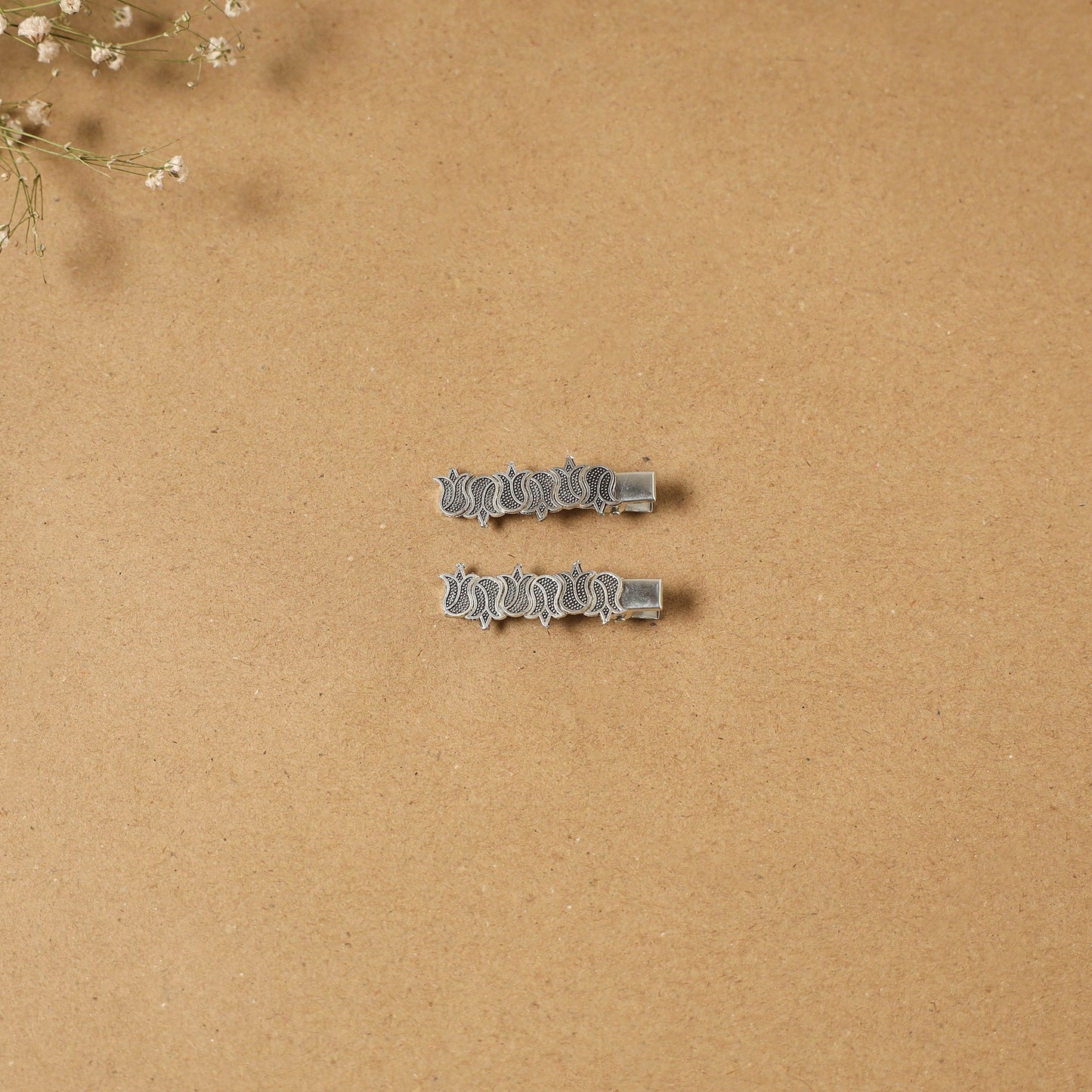 German silver hair clip (set of 2) 28 - handcrafted