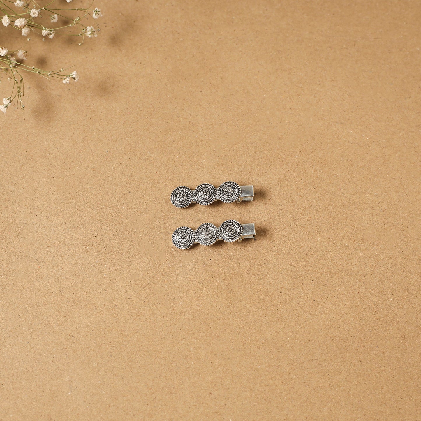 German silver hair clip (set of 2) 29 - handcrafted