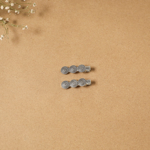 German silver hair clip (set of 2) 29 - handcrafted