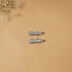 German silver hair clip (set of 2) 30 - handcrafted