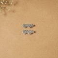 German silver hair clip (set of 2) 30 - handcrafted