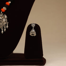 German silver thread beads necklace set 10 - handcrafted