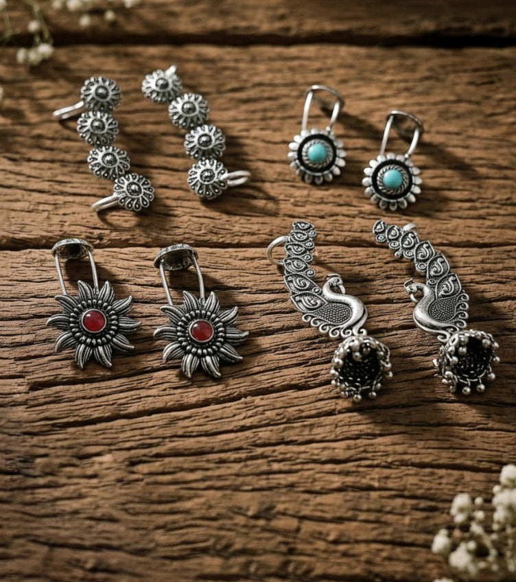 German Silver Earrings